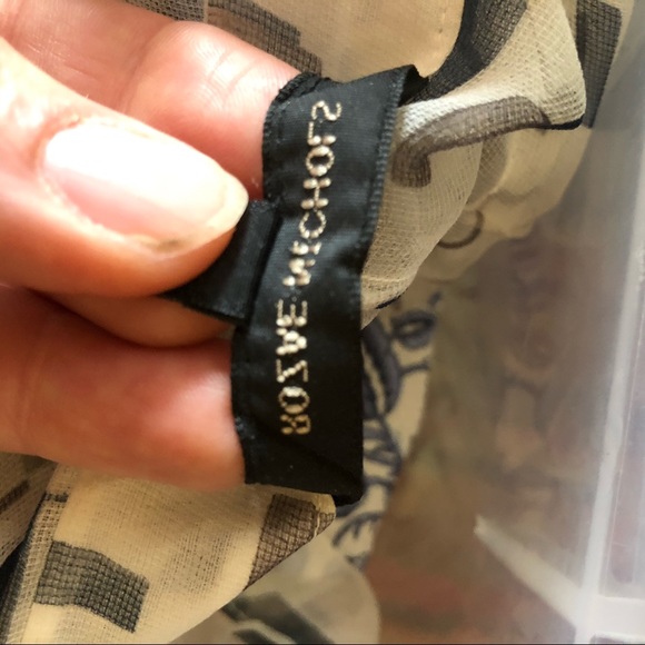 Rozae Nichols sheer sparkly blouse. SZ Small - Picture 8 of 9